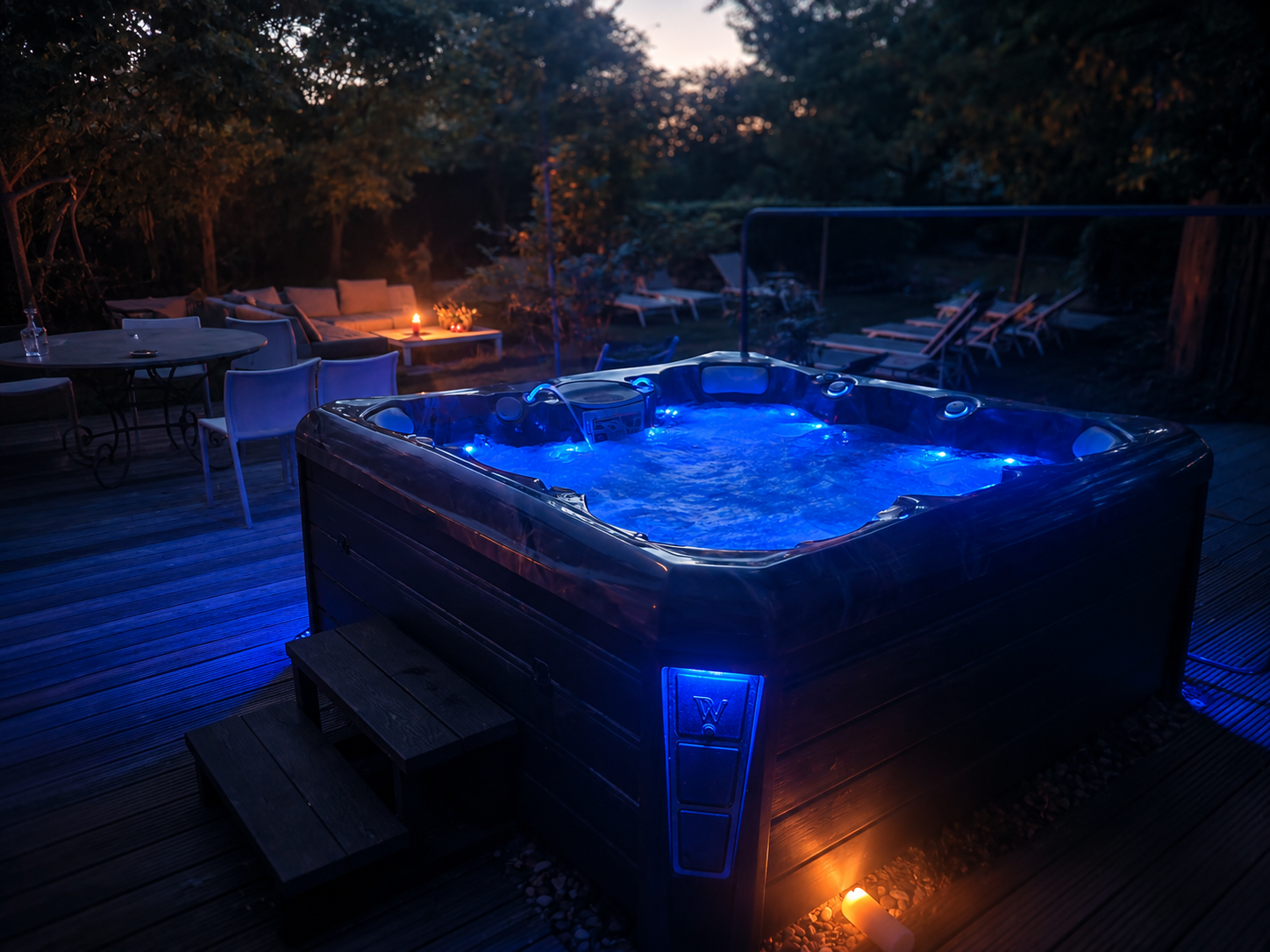 Buitenjacuzzi bij Max21
